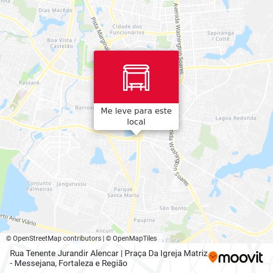 Rua Tenente Jurandir Alencar | Praça Da Igreja Matriz - Messejana mapa