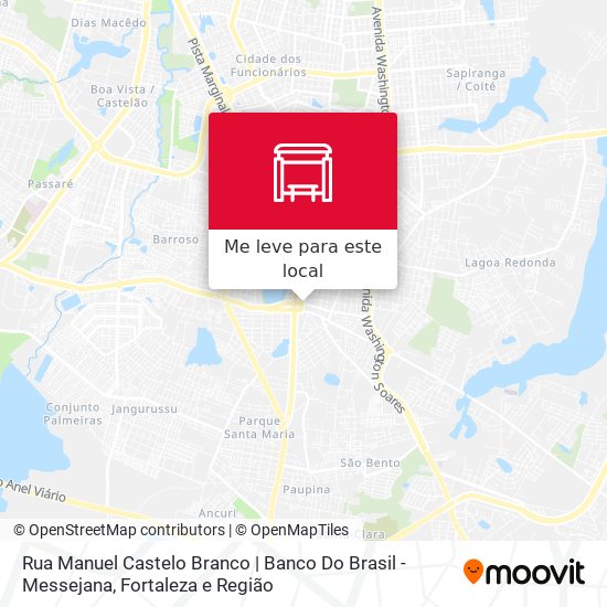 Rua Manuel Castelo Branco | Banco Do Brasil - Messejana mapa