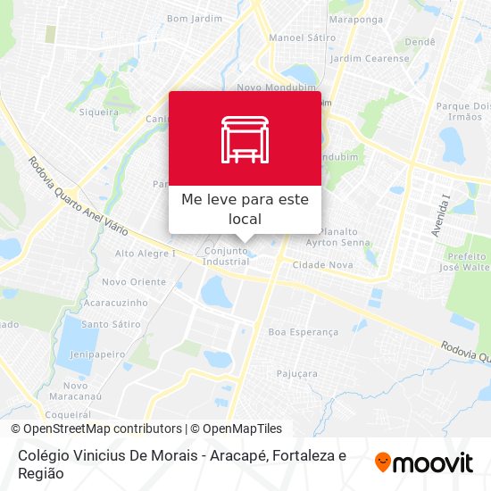 Colégio Vinicius De Morais - Aracapé mapa