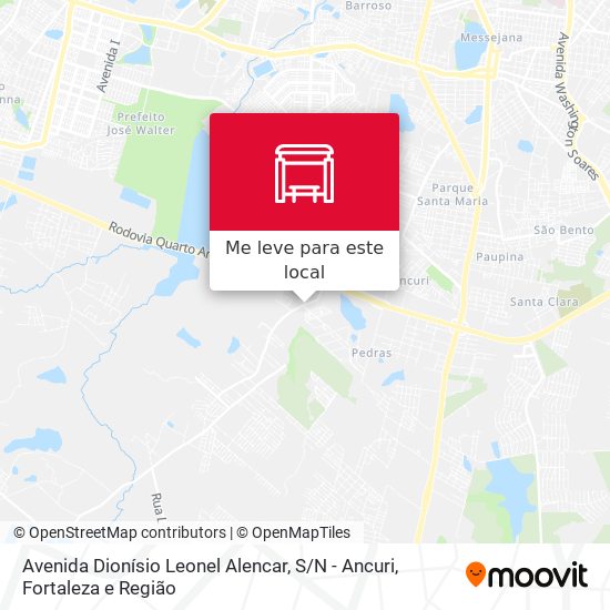 Avenida Dionísio Leonel Alencar, S / N - Ancuri mapa