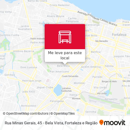 Rua Minas Gerais, 45 - Bela Vista mapa