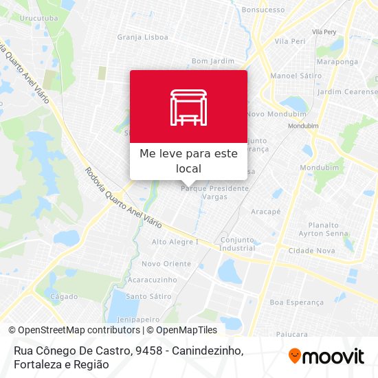 Rua Cônego De Castro, 9458 - Canindezinho mapa