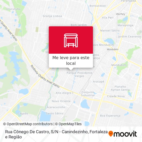 Rua Cônego De Castro, S / N - Canindezinho mapa