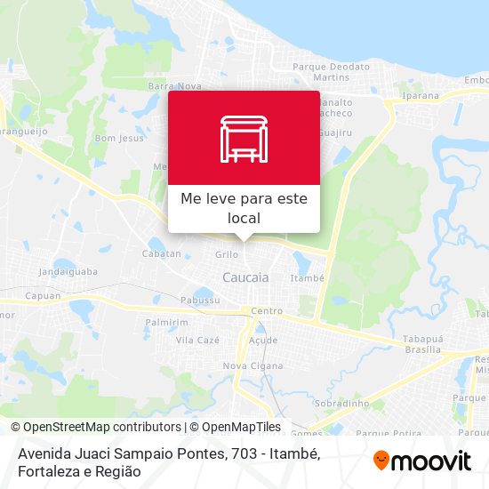 Avenida Juaci Sampaio Pontes, 703 - Itambé mapa