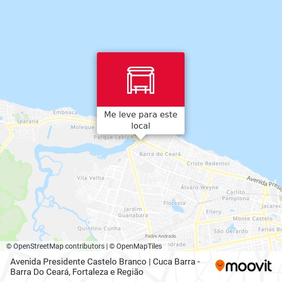Avenida Presidente Castelo Branco | Cuca Barra - Barra Do Ceará mapa
