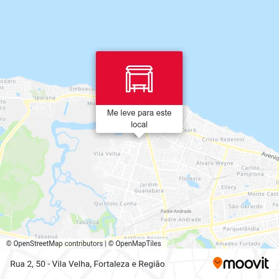 Rua 2, 50 - Vila Velha mapa
