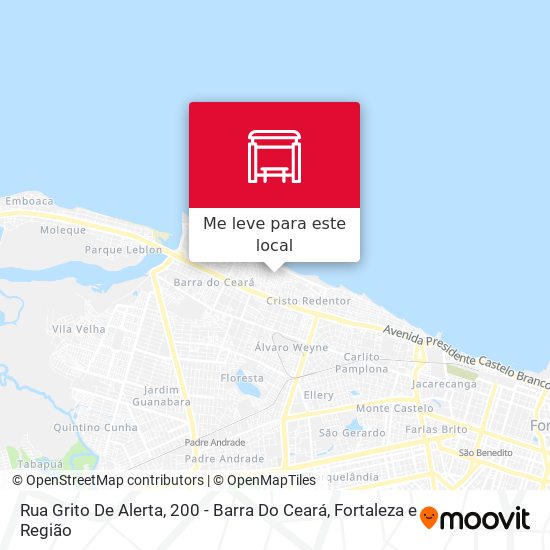 Rua Grito De Alerta, 200 - Barra Do Ceará mapa