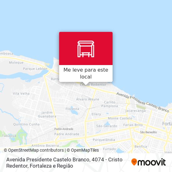 Avenida Presidente Castelo Branco, 4074 - Cristo Redentor mapa