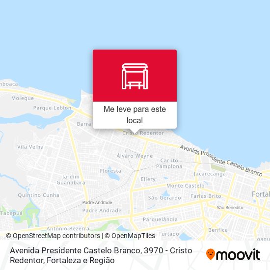 Avenida Presidente Castelo Branco, 3970 - Cristo Redentor mapa