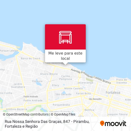 Rua Nossa Senhora Das Graças, 847 - Pirambu mapa