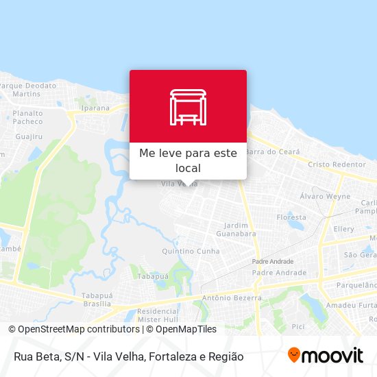 Rua Beta, S/N - Vila Velha mapa