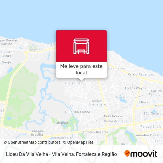 Liceu Da Vila Velha - Vila Velha mapa