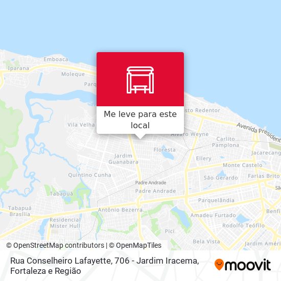 Rua Conselheiro Lafayette, 706 - Jardim Iracema mapa