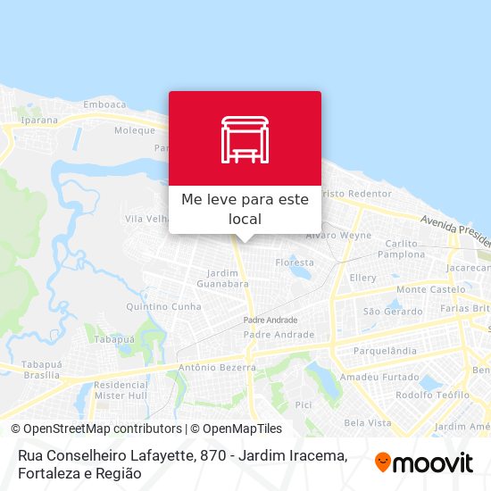 Rua Conselheiro Lafayette, 870 - Jardim Iracema mapa