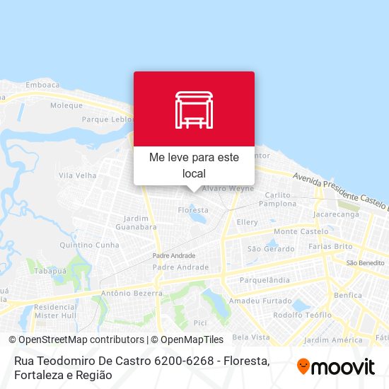 Rua Teodomiro De Castro 6200-6268 - Floresta mapa