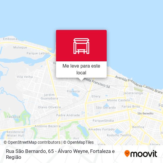 Rua São Bernardo, 65 - Álvaro Weyne mapa