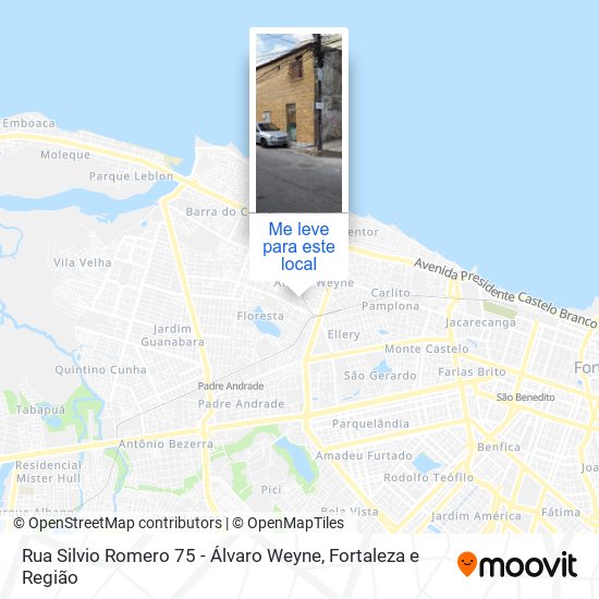 Rua Silvio Romero 75 - Álvaro Weyne mapa
