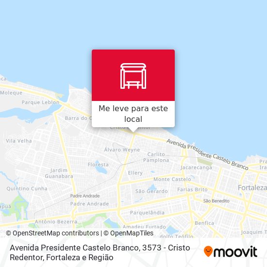 Avenida Presidente Castelo Branco, 3573 - Cristo Redentor mapa