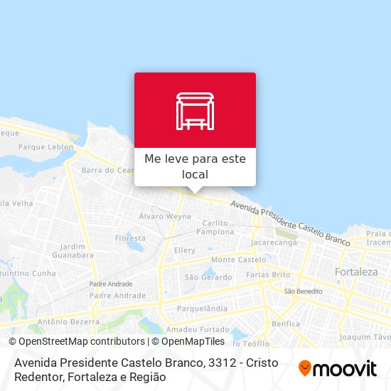 Avenida Presidente Castelo Branco, 3312 - Cristo Redentor mapa