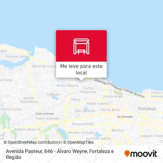 Avenida Pasteur, 846 - Álvaro Weyne mapa