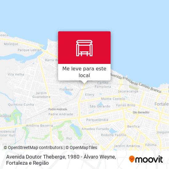 Avenida Doutor Theberge, 1980 - Álvaro Weyne mapa