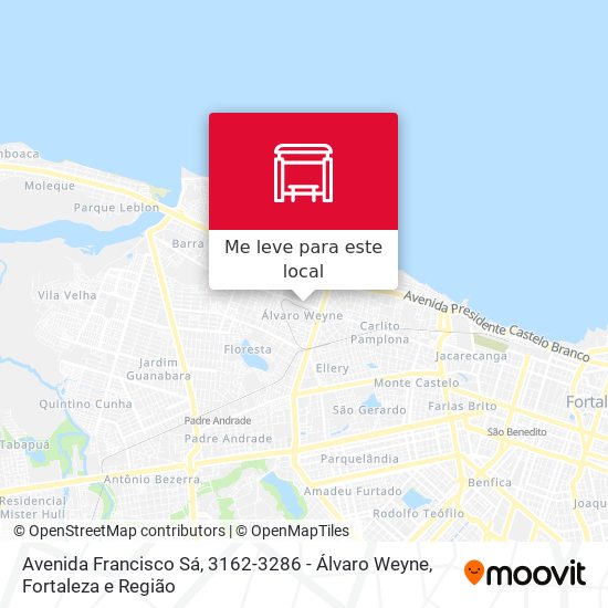 Avenida Francisco Sá, 3162-3286 - Álvaro Weyne mapa