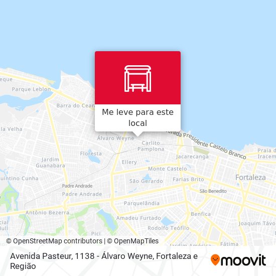 Avenida Pasteur, 1138 - Álvaro Weyne mapa