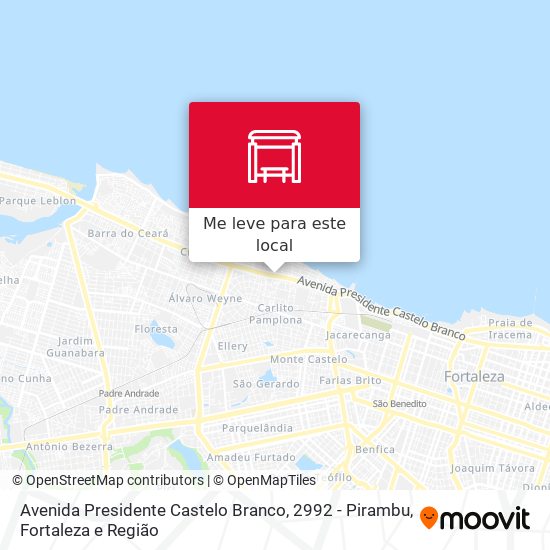 Avenida Presidente Castelo Branco, 2992 - Pirambu mapa