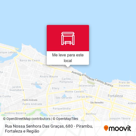 Rua Nossa Senhora Das Graças, 680 - Pirambu mapa