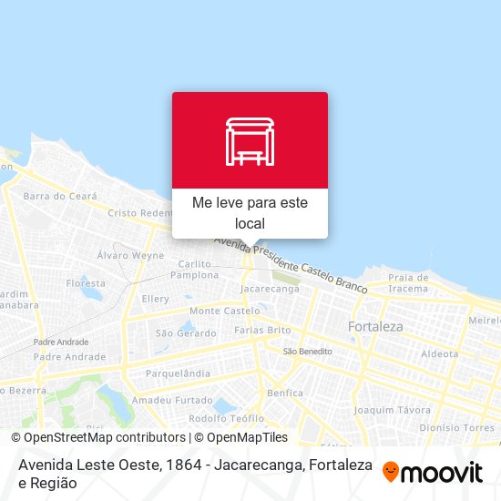 Avenida Leste Oeste, 1864 - Jacarecanga mapa