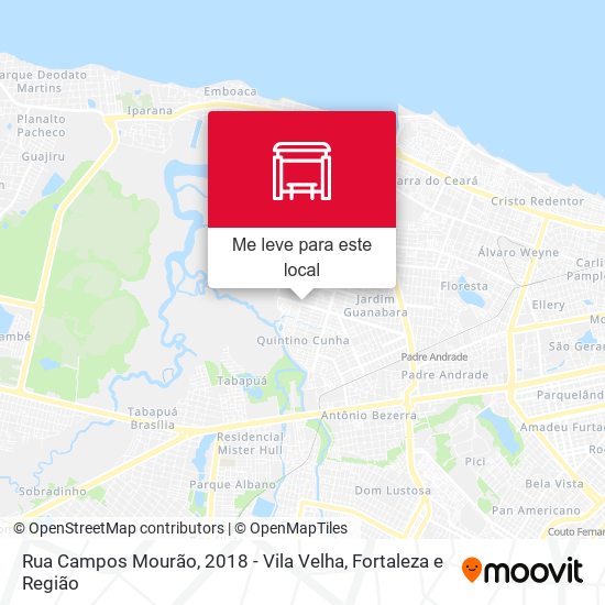 Rua Campos Mourão, 2018 - Vila Velha mapa