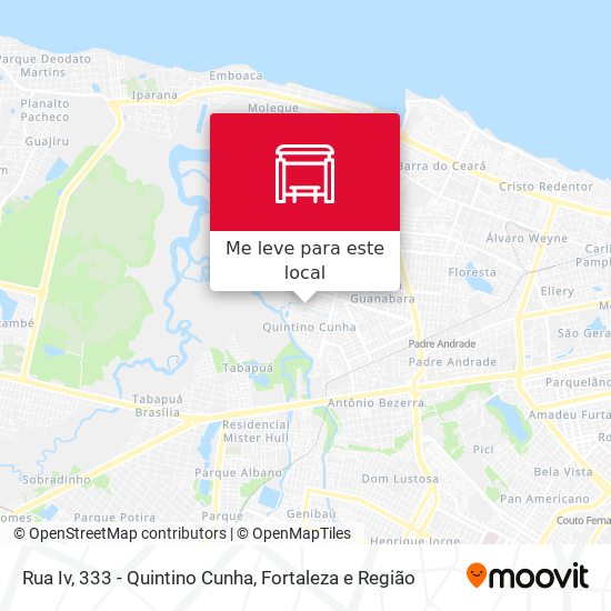 Rua Iv, 333 - Quintino Cunha mapa