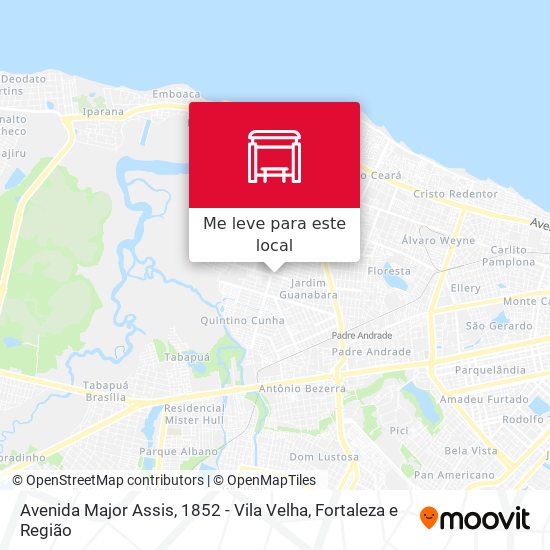 Avenida Major Assis, 1852 - Vila Velha mapa