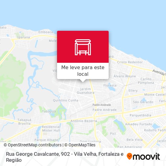 Rua George Cavalcante, 902 - Vila Velha mapa