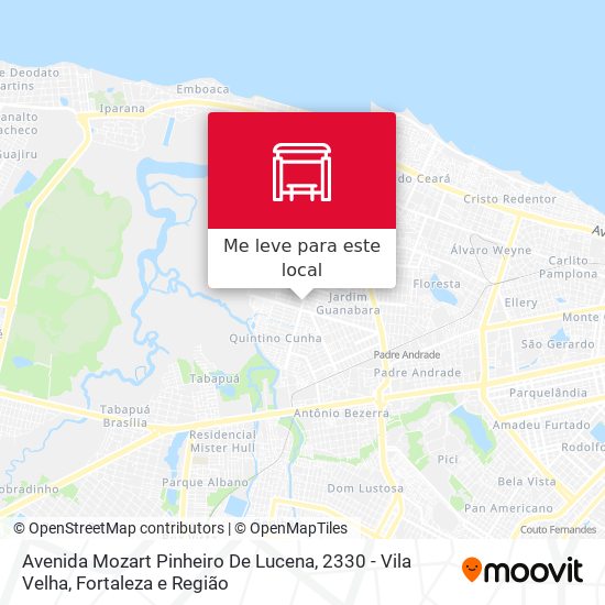 Avenida Mozart Pinheiro De Lucena, 2330 - Vila Velha mapa