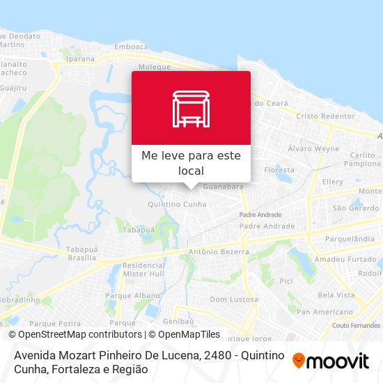 Avenida Mozart Pinheiro De Lucena, 2480 - Quintino Cunha mapa