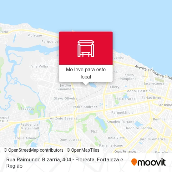 Rua Raimundo Bizarria, 404 - Floresta mapa