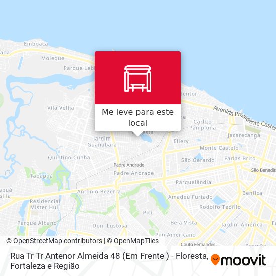 Rua Tr  Tr Antenor Almeida 48 (Em Frente ) - Floresta mapa