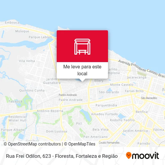 Rua Frei Odilon, 623 - Floresta mapa