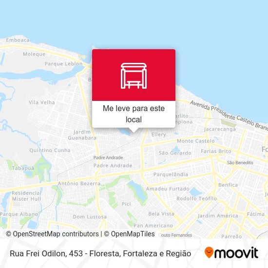 Rua Frei Odilon, 453 - Floresta mapa