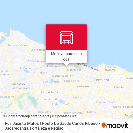 Rua Jacinto Matos | Posto De Saúde Carlos Ribeiro - Jacarecanga mapa