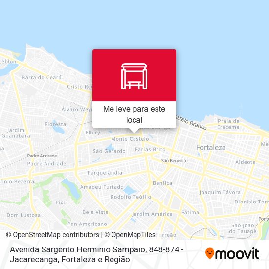 Avenida Sargento Hermínio Sampaio, 848-874 - Jacarecanga mapa