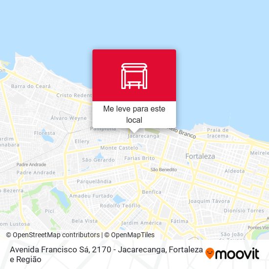 Avenida Francisco Sá, 2170 - Jacarecanga mapa
