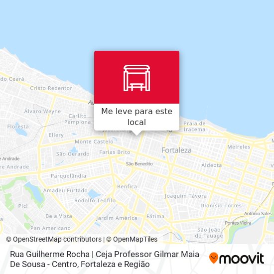 Rua Guilherme Rocha | Ceja Professor Gilmar Maia De Sousa - Centro mapa