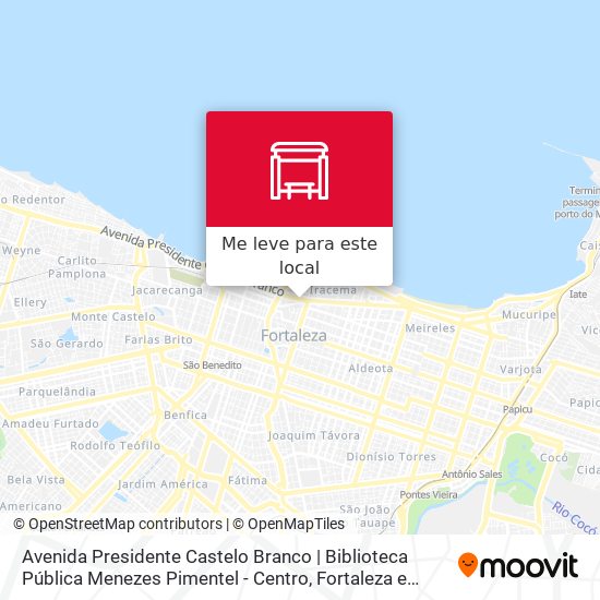 Avenida Presidente Castelo Branco | Biblioteca Pública Menezes Pimentel - Centro mapa