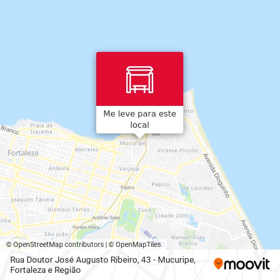 Rua Doutor José Augusto Ribeiro, 43 - Mucuripe mapa