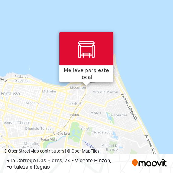 Rua Córrego Das Flores, 74 - Vicente Pinzón mapa