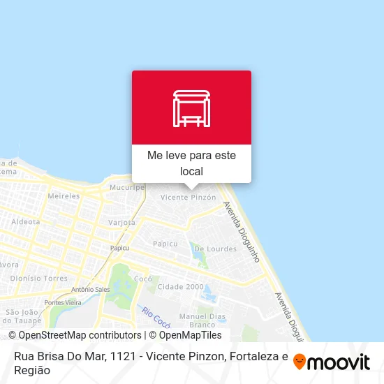 Rua Brisa Do Mar, 1121 - Vicente Pinzon mapa