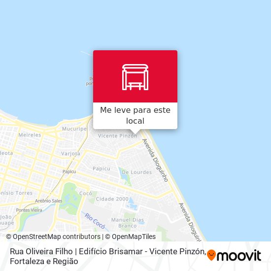 Rua Oliveira Filho | Edifício Brisamar - Vicente Pinzón mapa