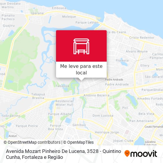 Avenida Mozart Pinheiro De Lucena, 3528 - Quintino Cunha mapa